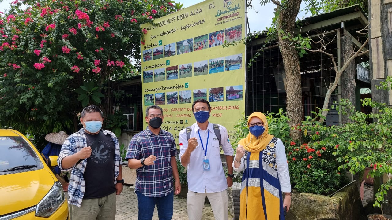 Dirpamobvit Polda Banten Bersama Kabid Sdm Dispar Prov. Banten Kunjungi tempat Wisata Lubana Sengkol