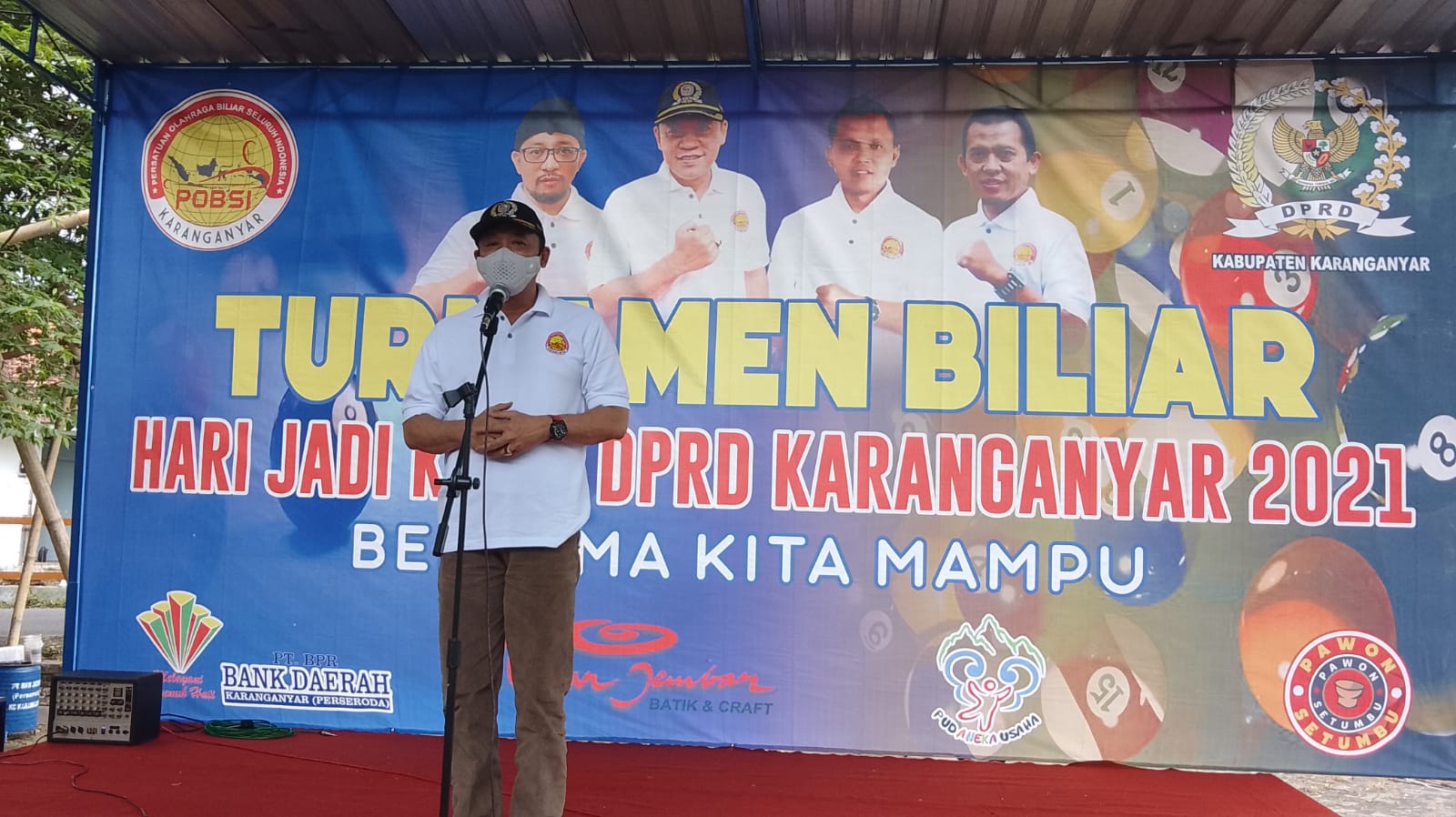 HUT yang ke 70 DPRD Karanganyar Mengadakan Lomba Biliar, Peserta dari Se Karisidenan Surakarta