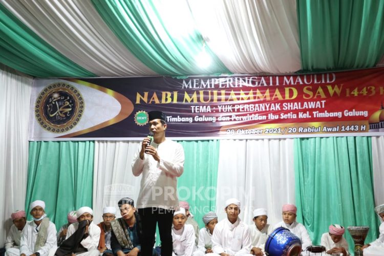 Wali Kota Siantar Hadiri Peringatan Maulid Nabi Muhammad SAW 1443 H/2021 Majelis Taklim