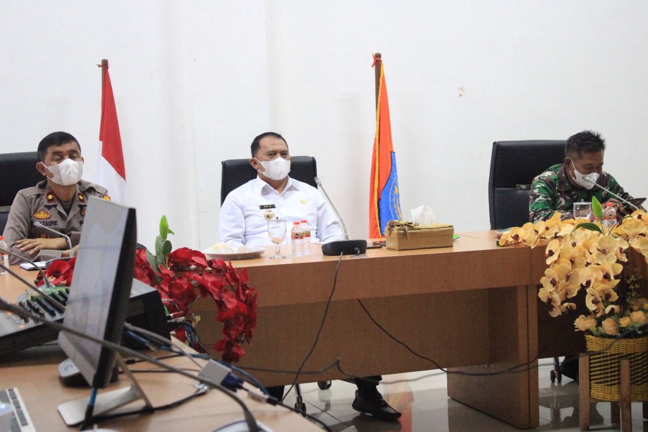 Bupati Labuhanbatu Mengikuti Rapat Kordinasi Gugus Tugas Covid-19 Provsu