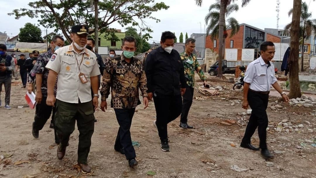 Penggusuran Pembangunan Revitalisasi Ruang Terbuka Hijau di Kota Serang, Eks Pedagang Taman Sari Minta Pemkot 