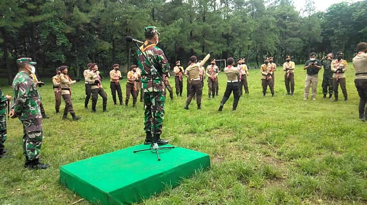 Sebanyak 70 Preseta Ikuti Kegiatan Pembinaan Pramuka Saka Wira Kartika Korem 061/ Suryakencana di Buperta Cima