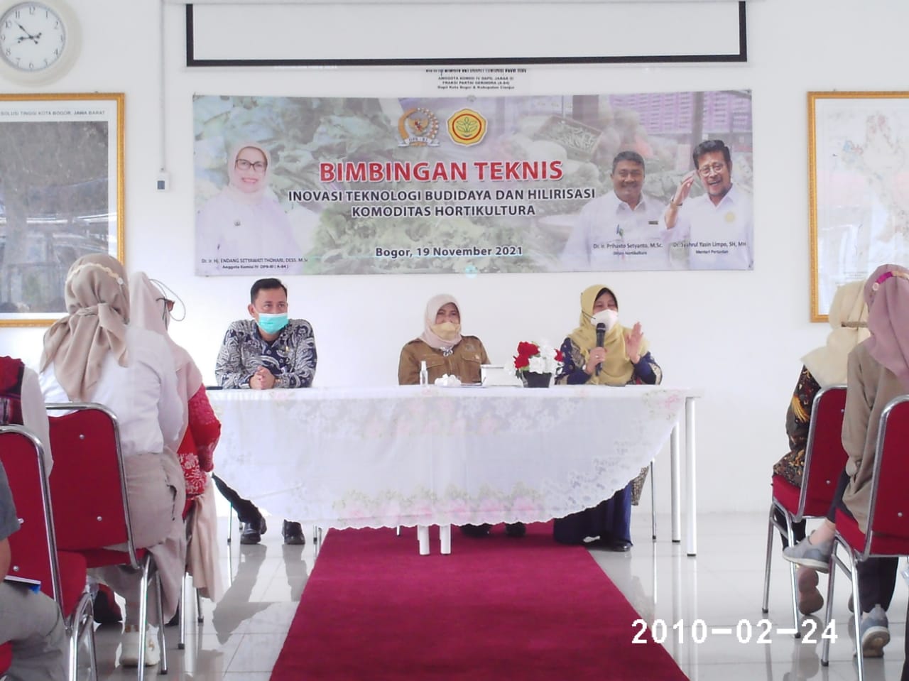 Bimbingan Teknis Inovasi Teknologi Budidaya dan Hilirisasi Komoditas Hortikulura Bogor di Rumah Aspirasi Endan