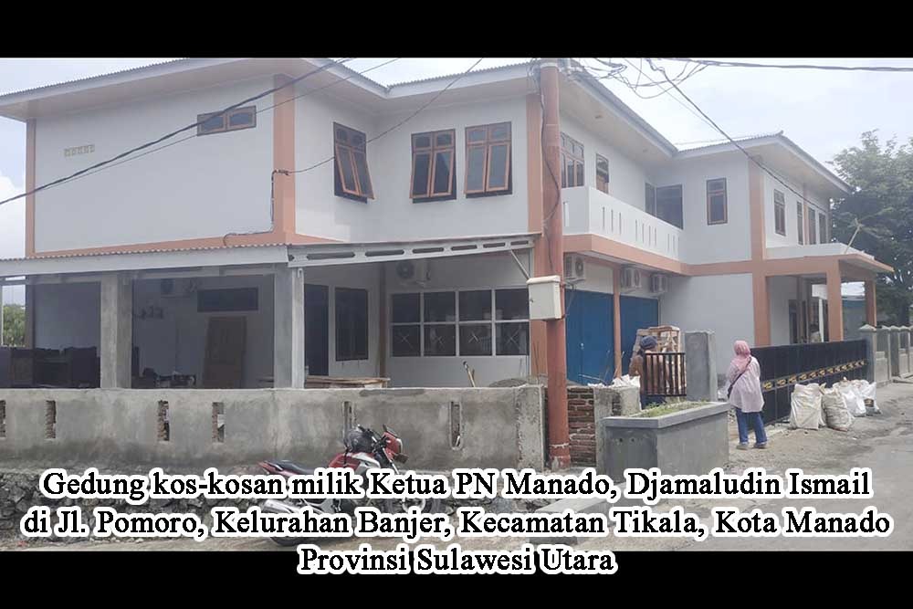 Warga Sulut Pertanyakan Sumber Dana Pembangunan Gedung Bernilai Miliaran Milik Ketua PN Manado