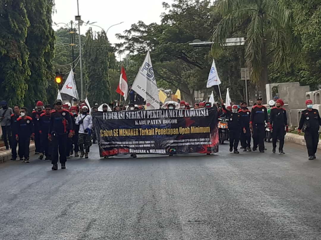 Buruh Kabupaten Bogor Gelar Aksi Unjuk Rasa, Ada Tiga Tuntutannya