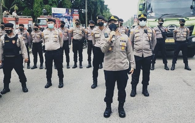 Polres Kabupaten Serang Minta Buruh saat Unjuk Rasa Tidak ada Aksi Tindak Pidana