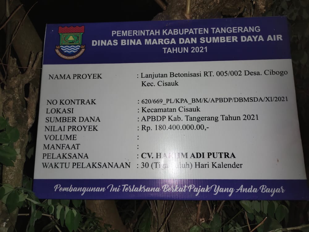 Diduga Proyek Betonisasi Tidak Sesuai Spek, LSM LIPANHAM Akan Layangkan Surat Ke Dinas Bina Marga