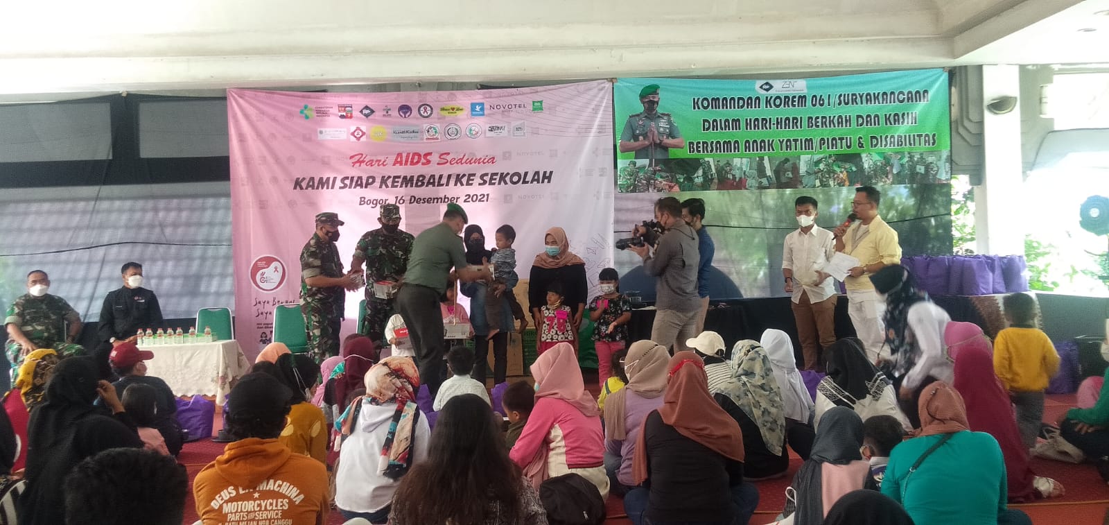 Danrem 061/SK Hadiri Peringatan Hari Aids Sedunia di Kelurahan Menteng Bogor Barat