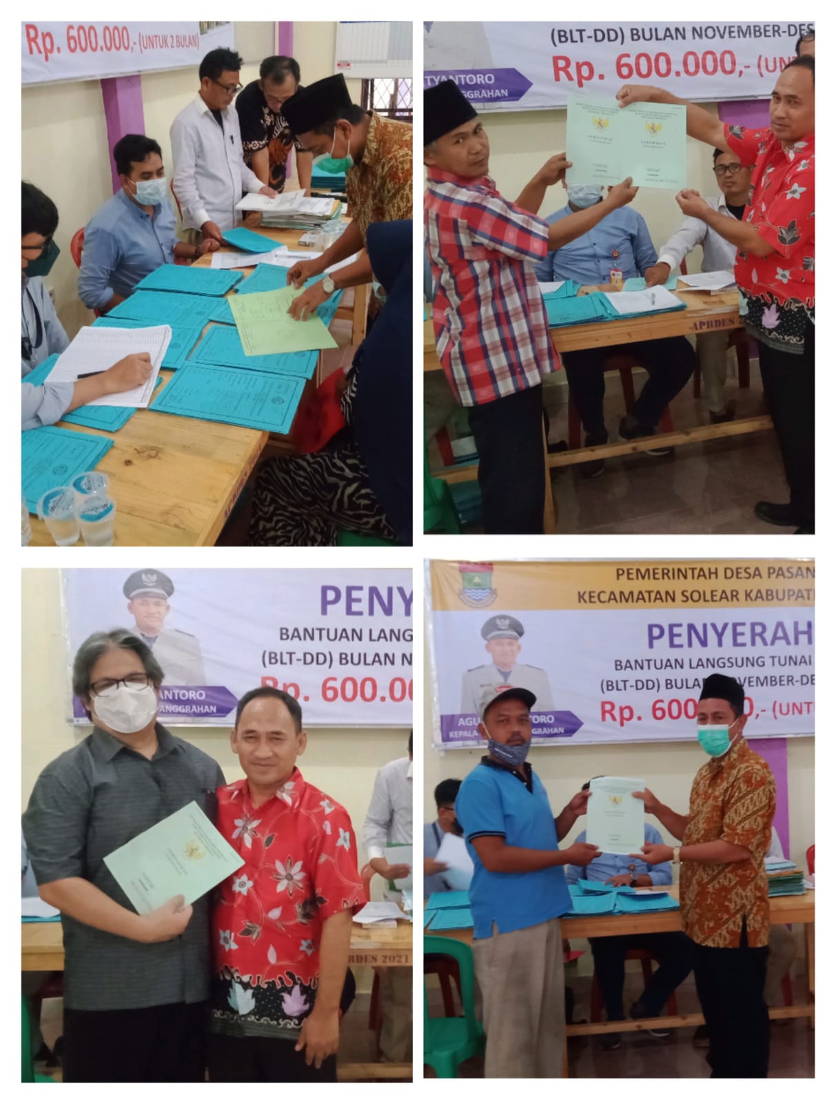 ATR/BPN Kab, Tangerang Membagikan Sertifikat Tanah Gratis di Aula Kantor Desa Pasanggrahan Solear