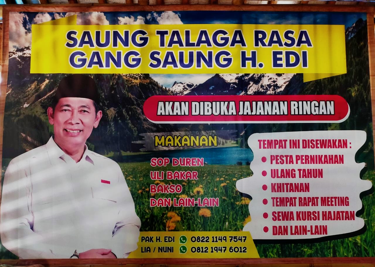 Ayo Latihan Menembak dan Berburu Kuliner Cendol Durian di Saung Talaga Rasa Milik Pahe, Lokasi Samping Desa Ta