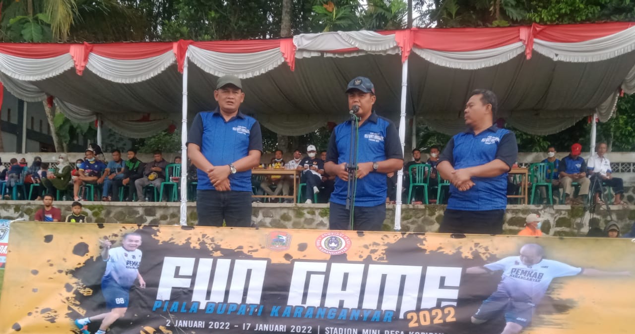 Bupati Karanganyar Membuka Turnamen Sepak Bola Piala Bupati Fun Game Jelang Liga Internal Askab PSSI Karangany