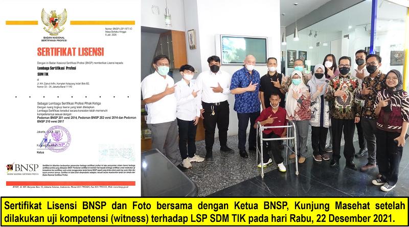 Resmi Berlisensi BNSP, LSP SDM TIK Siap Beroperasi