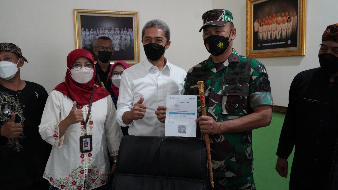 Danrem 061/SK Hadiri Launching Vaksinasi Booster ( ketiga) di Semplak Bogor