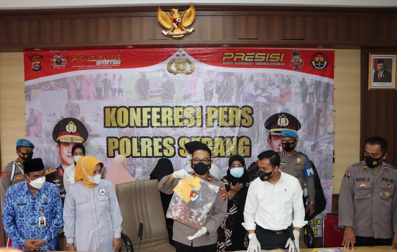 Tim Reserse Mobil (Resmob) Satreskrim Polres Serang Berhasil Ungkap Kasus Penemuan Bayi