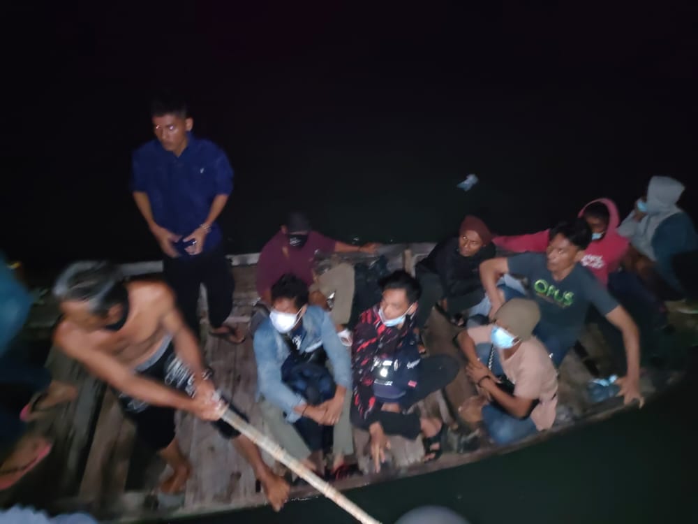 TNI AL Kembali Tangkap 17 Pekerja Migran Ilegal di Tanjung Balai Asahan