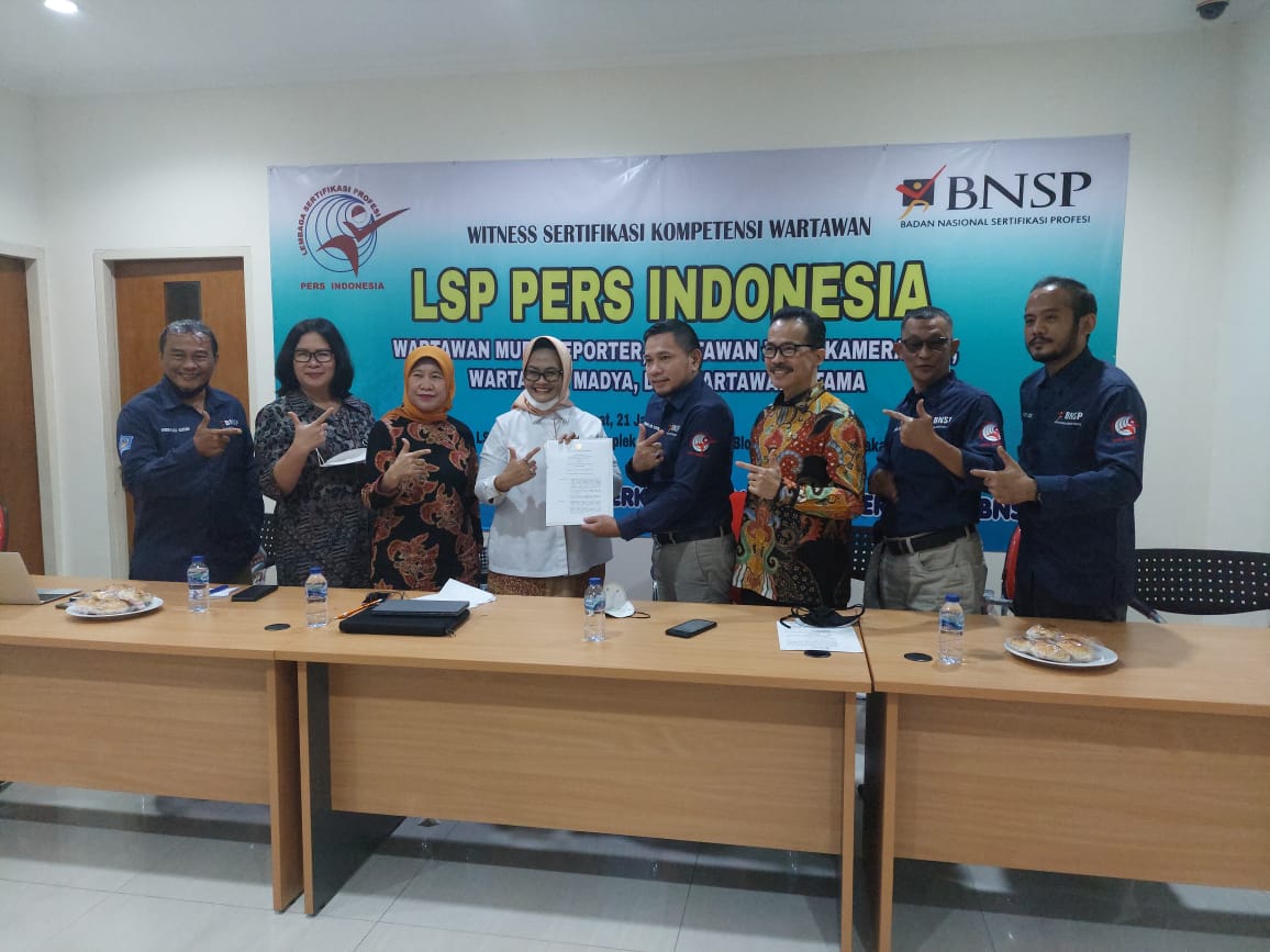 BNSP Saksikan Langsung SKW Perdana LSP Pers Indonesia