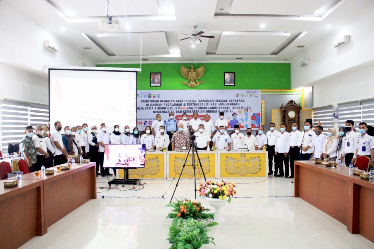 Program Vaksinasi Belusukan, Sekdakab Labuhanbatu : Berikan yang terbaik untuk Labuhanbatu