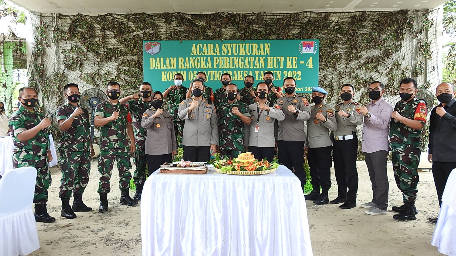 Syukuran HUT Kodim 0510/Trs ke 4, Sederhana Penuh Makna