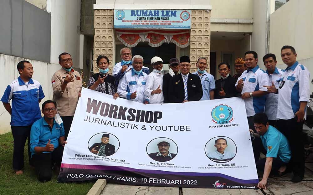 FSP LEM SPSI Gandeng PPWI Selenggarakan Workshop Jurnalistik