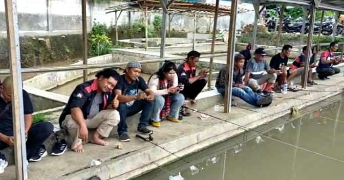 Semarak HPN dan HUT PWI, Pokja Wartawan Bogor Barat Gelar Mancing Bareng