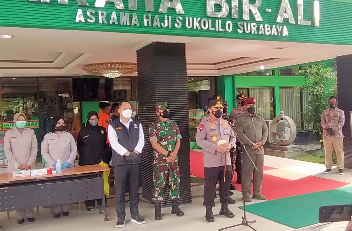 Kapolri Tinjau Langsung Fasilitas Karantina Pasien Covid di HAH