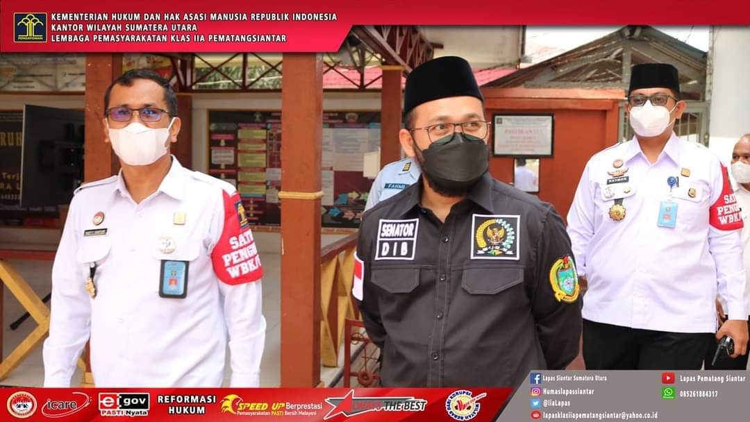 DPD RI Dedi Iskandar Batubara Kunker ke Lapas Kelas IIA Pematangsiantar