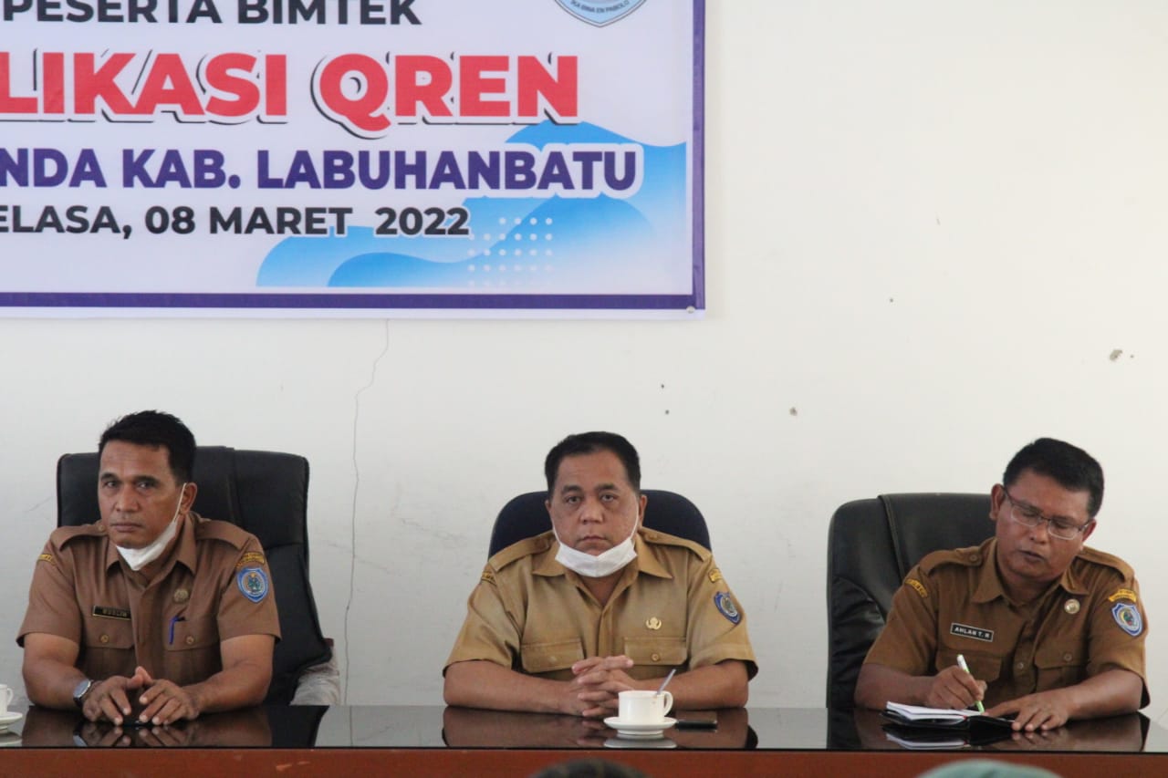 Bapenda Kabupaten Labuhanbatu bersama PT Bank Sumut Cabang Rantauprapat Lakukan Bimtek Aplikasi Qren