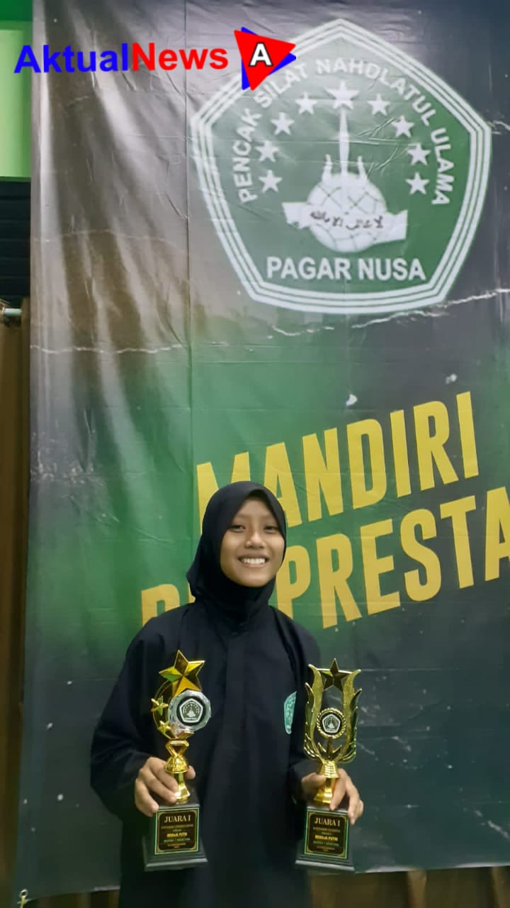 Bunga Arrycha Fitria Hayati Siswi SMP Pembangunan Piyungan Memperoleh Juara 1 Pencak Silat Pagar Nusa