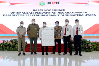 Bekerjasama dengan KPK, Sumut Fokus Optimalkan Pendapatan dari Perkebunan Sawit