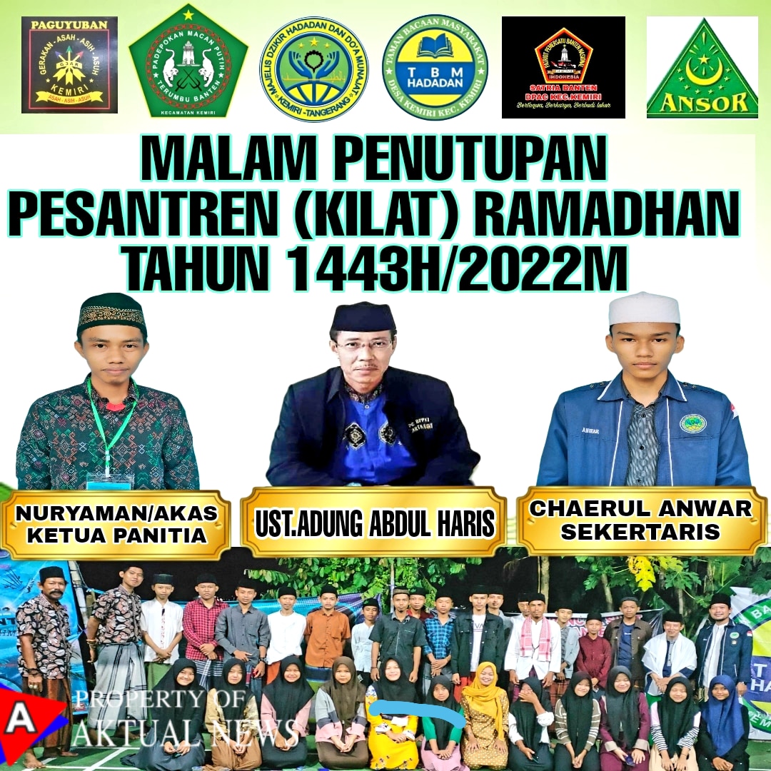 Majlis Dzikir Hadadan akan Menggelar Malam Inagurasi Pesantren Kilat Ramadhan 1443 H/2022 M