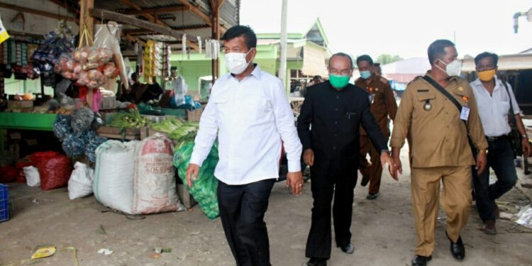 Bupati Simalungun Tinjau Operasi Pasar Murah dan Sejumlah Aset Milik Pemkab di Kecamatan Bandar