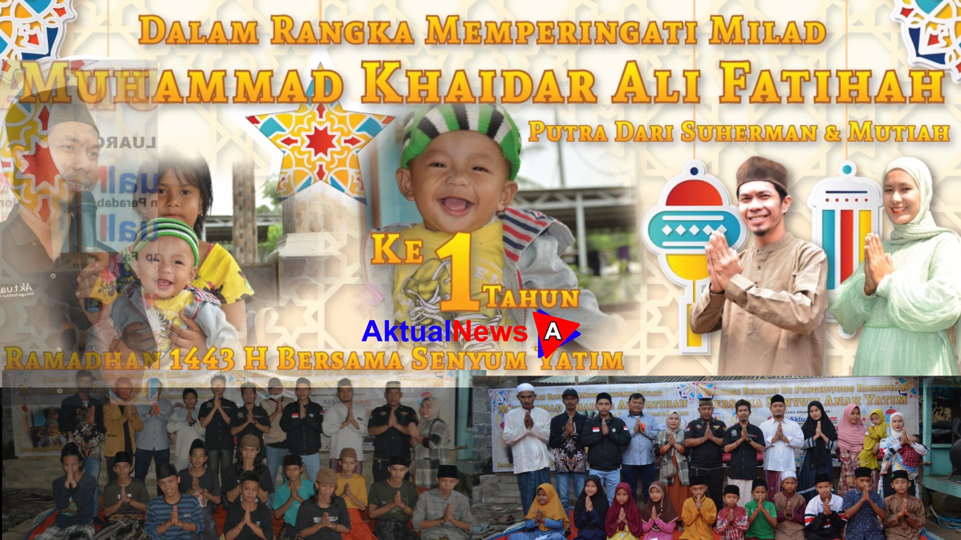 Peringati Milad ke – 1 Tahun, Muhammad Khaidar Ali Fatihah Menggelar Santunan Yatim dan Buka Puasa Bersa