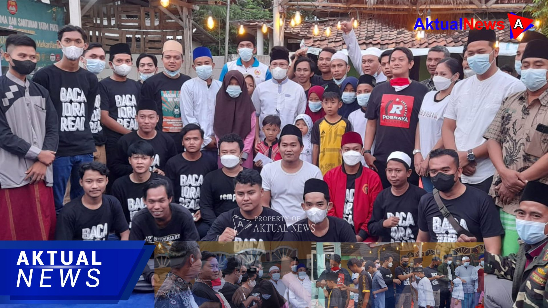 Relawan TBM Cahaya Ilmu Mekar Baru Bersama OKP dan Ormas gelar Santunan Yatim Berlangsung dengan khidmat