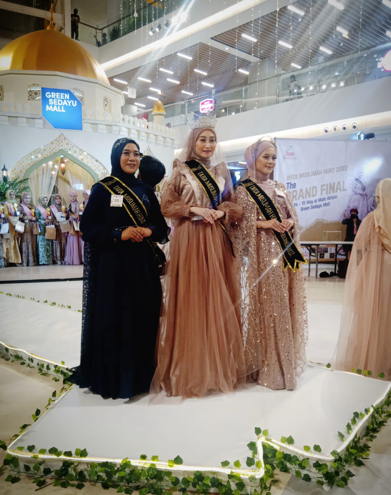 Duta Muslimah Hunt 2022 Dalam Acara Grand Final di Green Mall Sedayu Jakarta