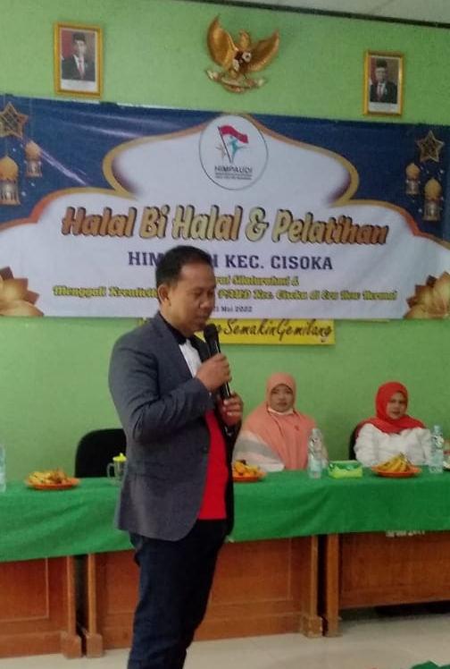 Camat Cisoka Hadiri Halal Bihalal dan Membuka Pelatihan Bagi Guru Paud