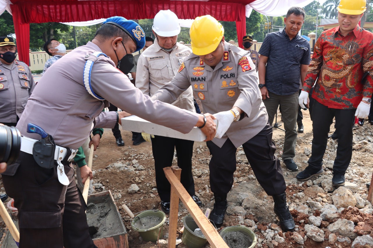 Kapolres Bogor Lakukan Peletakan Batu Pertama, Pembangunan Gedung Utama Polres Bogor di Mulai