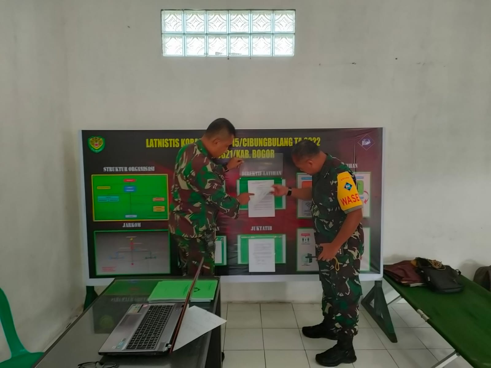 Kodim 0621/Kab.Bogor Laksanakan Giat Pelatihan Teknis Bagi Anggota Koramil 0621/15 Cibungbulang