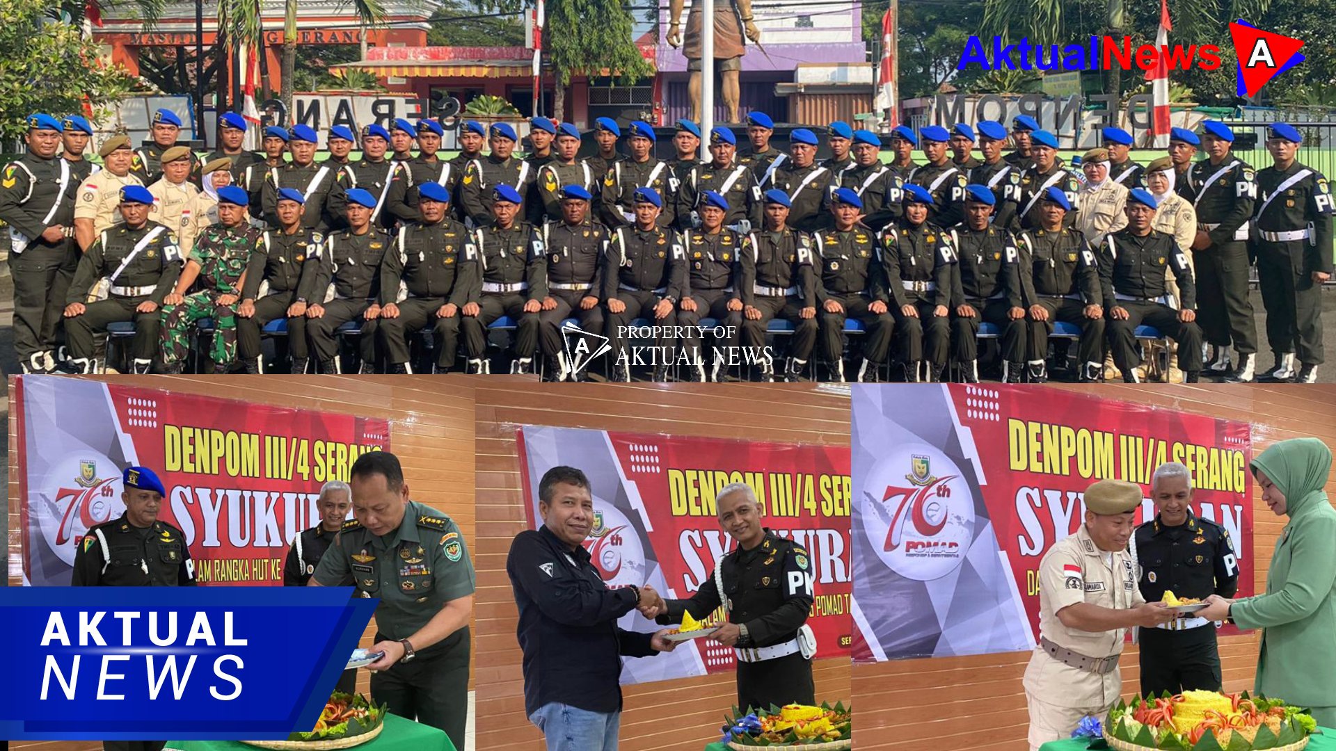 Semarak Hut Polisi Militer Angkatan Darat ke 76 Tahun 2022 di Denpom III/4 Serang