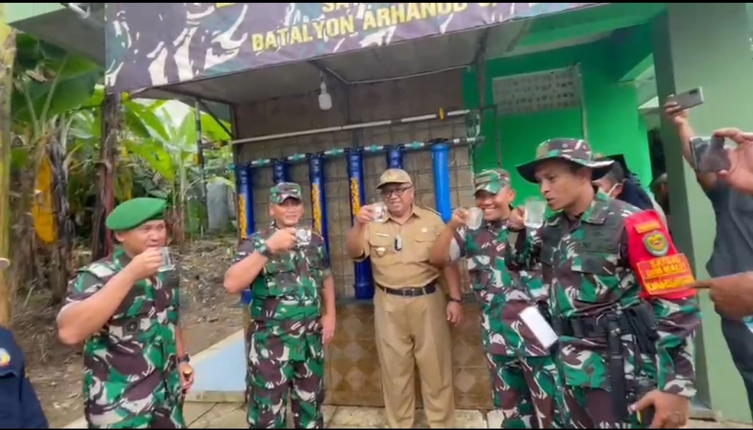 Yonarhanud 3/YBY, Berlatih Dan Bantu Masyarakat Loji Sukabumi