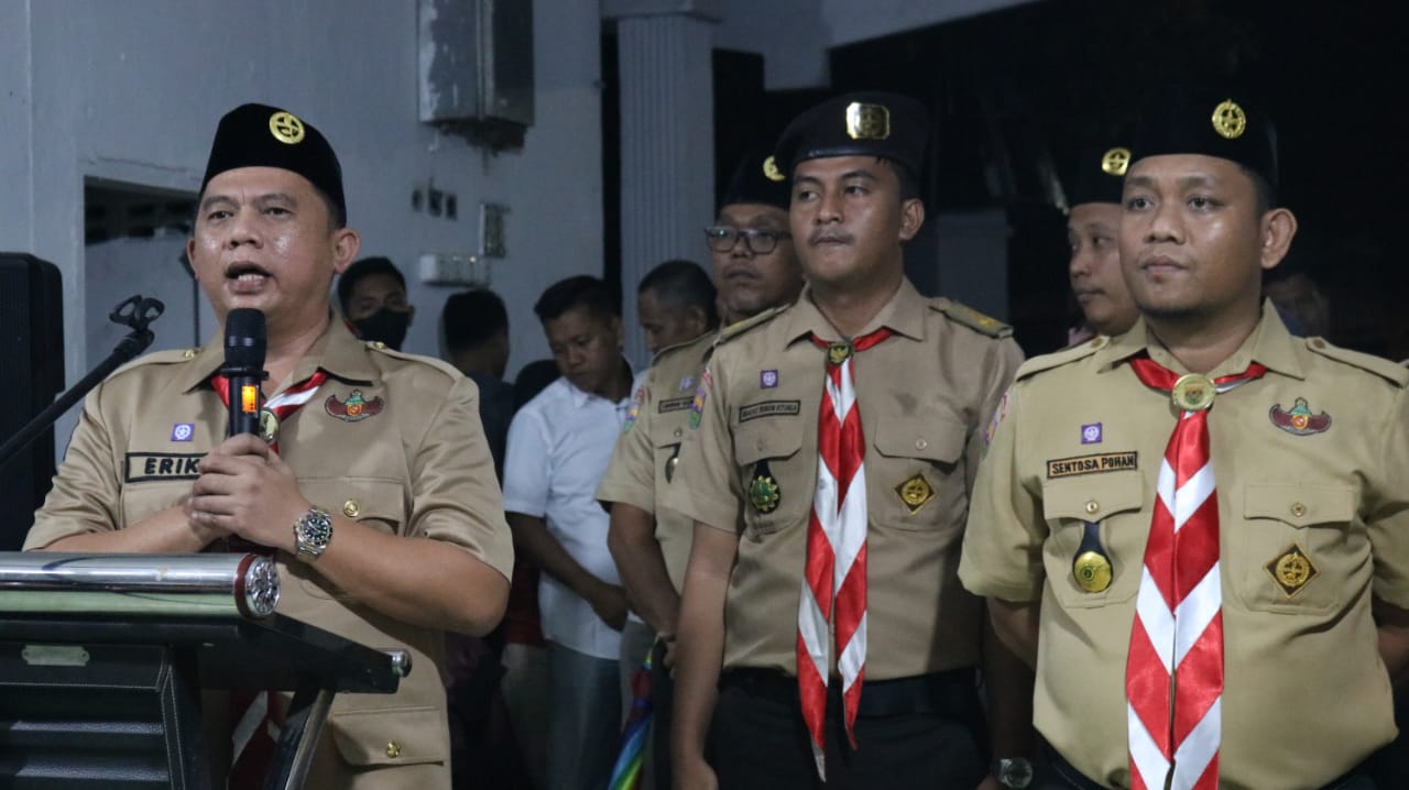 Bupati Erik Melepas Kontingen Jambore Daerah Kwarcab Gerakan Pramuka Kabupaten Labuhanbatu