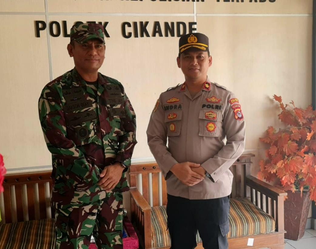 Danramil 0602-19/Cikande Sambangi Polsek Cikande Kuatkan Sinergitas TNI-Polri