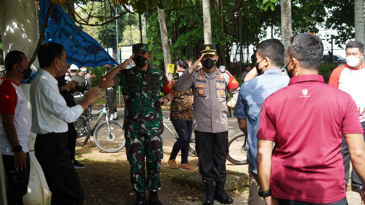 Presiden Jokowi Hadiri Perayaan Hari Anak Nasional, Korem 061/Sk Gelar Pengamanan VVIP