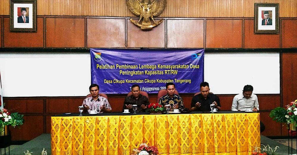 Tingkatkan Pelayanan lebih Baik, Kades Cikupa Gelar Pelatihan di Ciloto Bogor