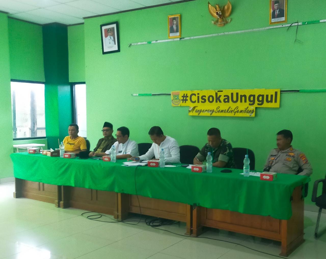 Kecamatan Cisoka Gelar Rapat Evaluasi Persiapan Hut RI ke-77