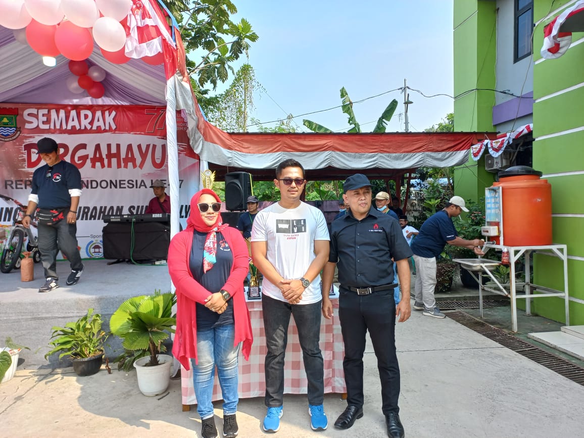 Semarak HUT RI Ke 77 Kelurahan Sukamulya Gelar Jalan Sehat dan Doorprize