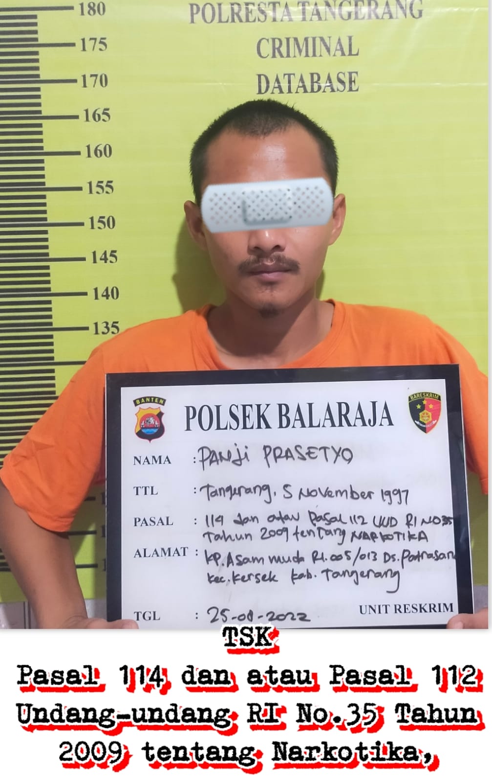 Sembunyikan Sabu di Kemasan Snack, 2 Pria Ditangkap Polsek Balaraja