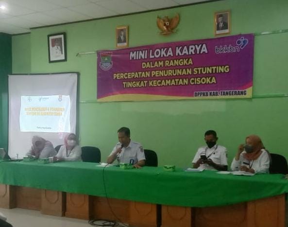 Camat Cisoka Hadiri Mini Lokakarya Penurunan Stunting