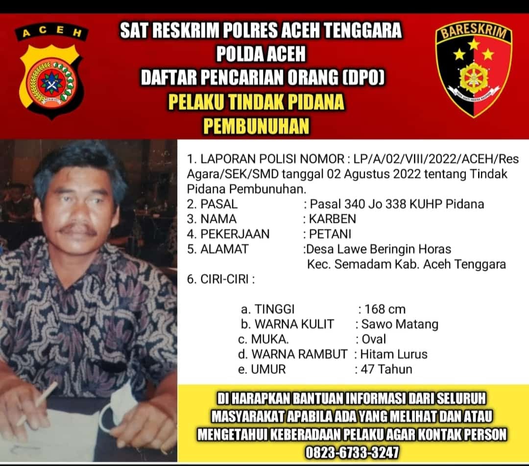 Setelah Buron Selama 26 Hari, Pelaku Pembunuhan Togar Ensudin Marbun Ditangkap Polisi