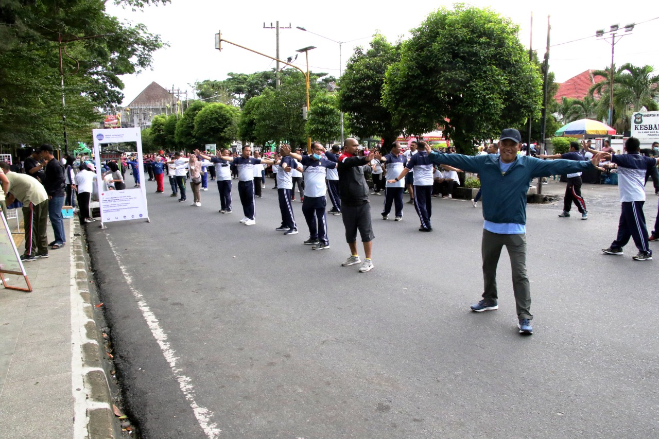 HUT ke-67 Korlantas, Pemko dan Polres Pematang Siantar Bersama Kantor Samsat Gelar Car Free Day