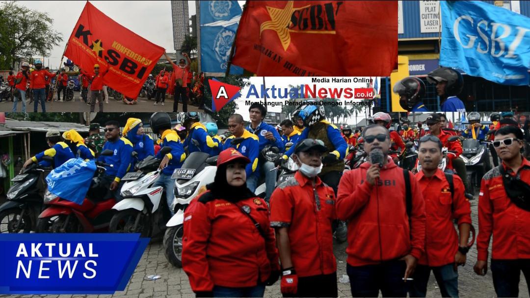 FSBN KASBI Tangerang bersama Aliansi Somasi Unjuk Rasa di Depan Kantor DPRD